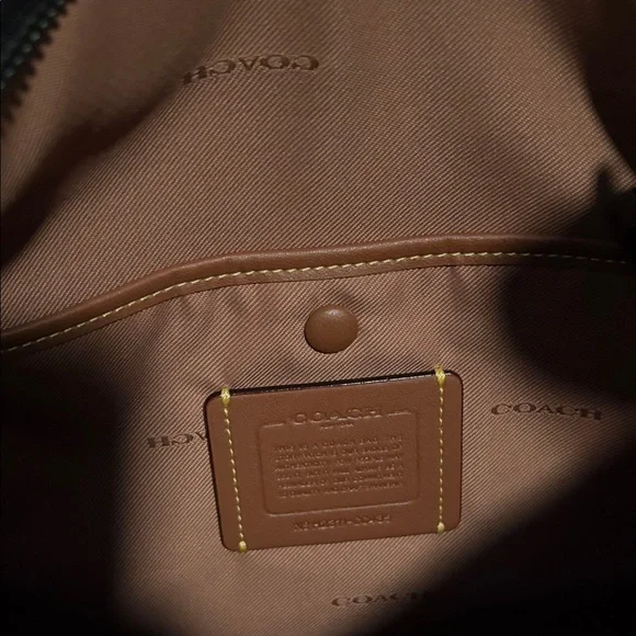 Coach Cary Black Leather Shoulder Bag - Picture 3 of 11